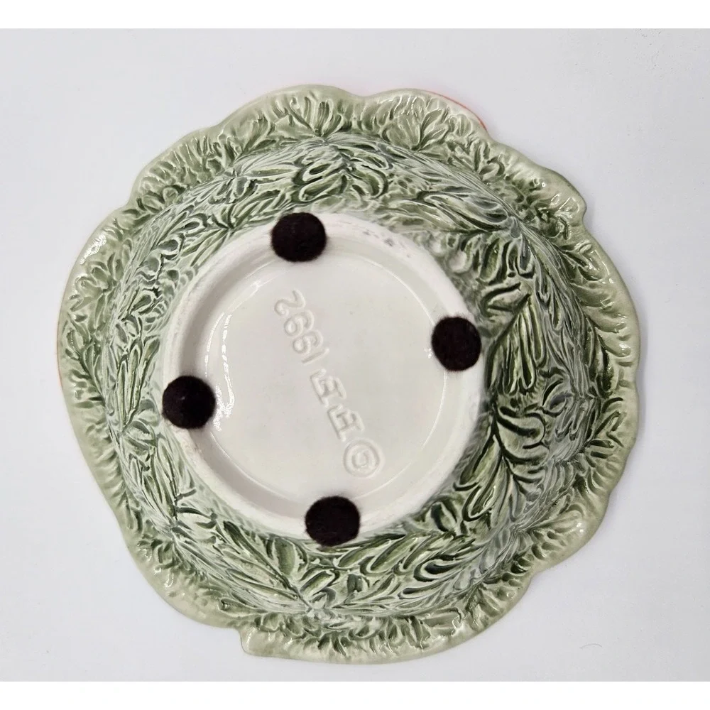 Fitz and Floyd 1992‎ Vegetable Garden 3D Relief Ceramic Bowl Vintage 5.5in